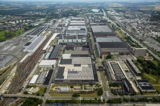 Volkswagenwerk Wolfsburg, Lower Saxony, Germany, Europe, aerial photo, birds-eyes view, aerial