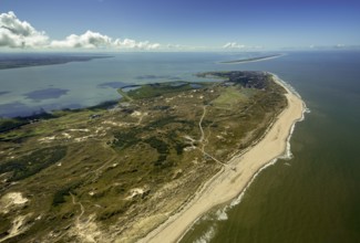 Wadden Sea, aerial view, Norderney, North Sea, North Sea island, East Frisian Islands, Lower