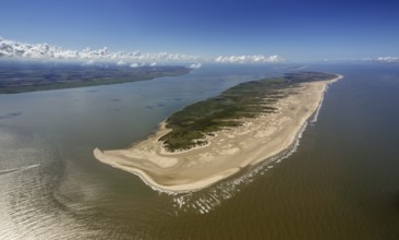 Rattendüne, Ostbake, Wadden Sea, aerial photo, Norderney, North Sea, North Sea island, East Frisian