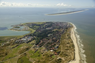 Location Norderney, West Island, Wadden Sea, aerial view, Norderney, North Sea, North Sea island,