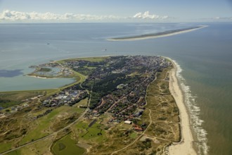 Location Norderney, West Island, Wadden Sea, aerial view, Norderney, North Sea, North Sea island,