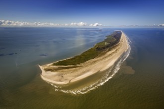 East side Kalfamer, Wadden Sea, aerial view, Juist, North Sea, North Sea island, East Frisian