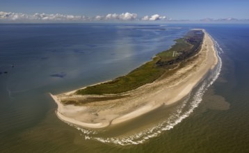 East side Kalfamer, Wadden Sea, aerial view, Juist, North Sea, North Sea island, East Frisian