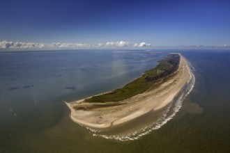 East side Kalfamer, Wadden Sea, aerial view, Juist, North Sea, North Sea island, East Frisian