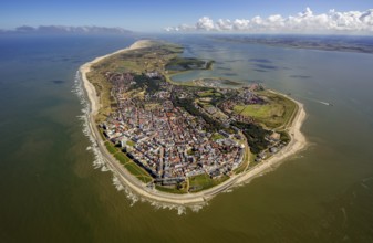 Location Norderney, West Island, Wadden Sea, aerial view, Norderney, North Sea, North Sea island,
