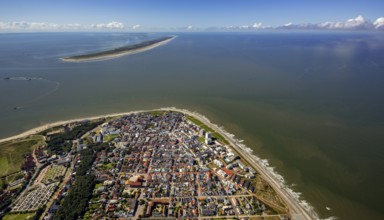 Location Norderney, West Island, aerial view, Norderney, North Sea, North Sea island, East Frisian