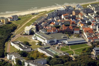 Aerial photo, Norderney, North Sea, North Sea island, East Frisian Islands, Lower Saxony, Germany,