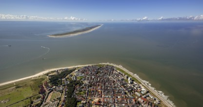 Location Norderney, West Island, aerial view, Norderney, North Sea, North Sea island, East Frisian