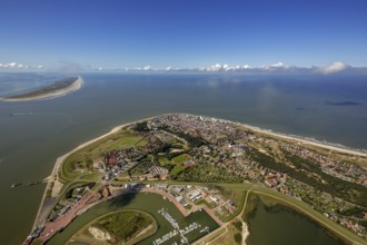 Location Norderney, West Island, aerial view, Norderney, North Sea, North Sea island, East Frisian