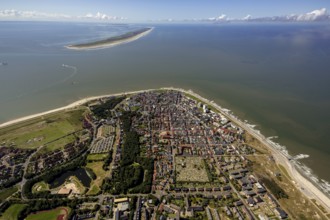 Location Norderney, West Island, aerial view, Norderney, North Sea, North Sea island, East Frisian