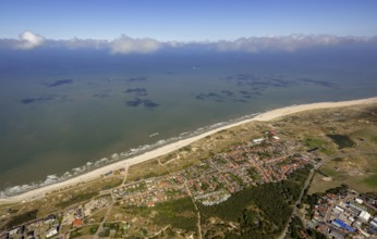 Aerial photo, Norderney, North Sea, North Sea island, East Frisian Islands, Lower Saxony, Germany,