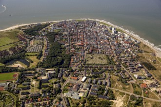 Location Norderney, West Island, aerial view, Norderney, North Sea, North Sea island, East Frisian