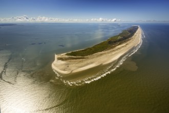 East side of Kalfamer, Wadden Sea, aerial photo, Juist, North Sea, North Sea island, East Frisian