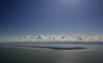Aerial photo, Spiekeroog, North Sea, North Sea island, East Frisian Islands, Lower Saxony, Germany,