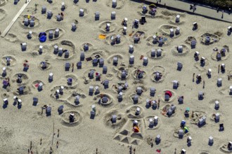 Aerial photo, Wangerooge, North Sea, North Sea island, East Frisian Islands, Lower Saxony, Germany,