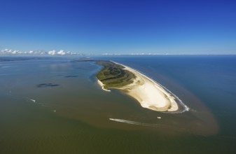 Osterhook, Wadden Sea, aerial view, Langeoog, North Sea, North Sea island, East Frisian Islands,
