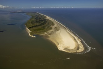 Osterhook, Wadden Sea, aerial view, Langeoog, North Sea, North Sea island, East Frisian Islands,