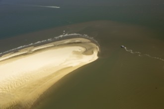 Osterhook, Wadden Sea, aerial view, Langeoog, North Sea, North Sea island, East Frisian Islands,