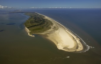 Osterhook, Wadden Sea, aerial view, Langeoog, North Sea, North Sea island, East Frisian Islands,