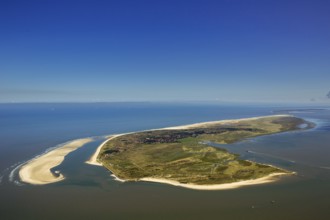 Sandbank, Schillbalje, Wadden Sea, aerial view, Spiekeroog, North Sea, North Sea island, East