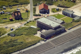 Aerial photo, Wangerooge, North Sea, North Sea island, East Frisian Islands, Lower Saxony, Germany,
