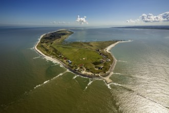 Groynes, Wadden Sea, aerial view, Wangerooge, North Sea, North Sea island, East Frisian Islands,