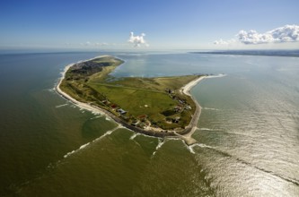 Groynes, Wadden Sea, aerial view, Wangerooge, North Sea, North Sea island, East Frisian Islands,