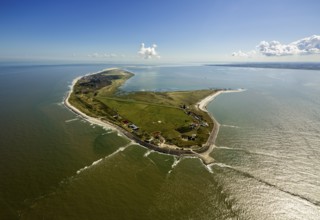 Groynes, Wadden Sea, aerial view, Wangerooge, North Sea, North Sea island, East Frisian Islands,