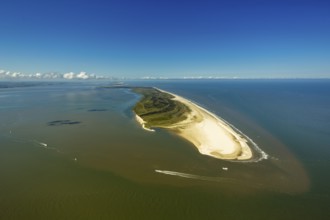 Osterhook, Wadden Sea, aerial view, Langeoog, North Sea, North Sea island, East Frisian Islands,