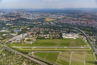 Airport Mannheim-Neuostheim, commercial airfield, general aviation, Mannheim, Baden-Württemberg,