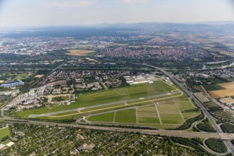 Airport Mannheim-Neuostheim, commercial airfield, general aviation, Mannheim, Baden-Württemberg,