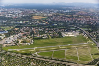 Airport Mannheim-Neuostheim, commercial airfield, general aviation, Mannheim, Baden-Württemberg,