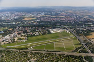 Airport Mannheim-Neuostheim, commercial airfield, general aviation, Mannheim, Baden-Württemberg,