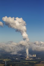 Lingen nuclear power plant, Lingen, Emsland, Lower Saxony, Germany, Lünne, Europe, aerial photo,