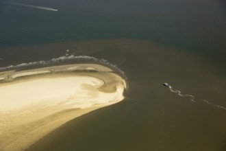 Osterhook, Wadden Sea, aerial photo, Langeoog, North Sea, North Sea island, East Frisian Islands,
