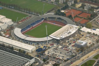 Eintracht Braunschweig stadium with west and east stands, Braunschweiger Turn- und Sportverein