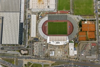 Eintracht Braunschweig stadium with west and east stands, Braunschweiger Turn- und Sportverein