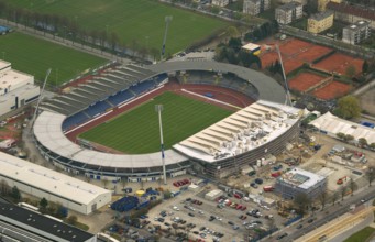 Eintracht Braunschweig stadium with west and east stands, Braunschweiger Turn- und Sportverein