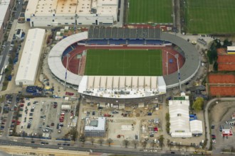 Eintracht Braunschweig stadium with west and east stands, Braunschweiger Turn- und Sportverein
