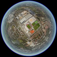 Eintracht Braunschweig stadium with west and east stands, Braunschweiger Turn- und Sportverein
