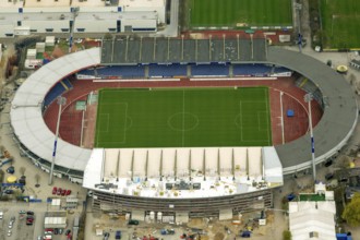 Eintracht Braunschweig stadium with west and east stands, Braunschweiger Turn- und Sportverein