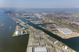 Weser harbours, Bremen harbour, Weser, aerial photography, aerial photography of Bremen, Bremen,