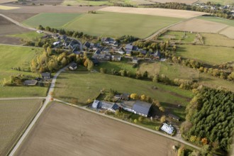 Hunsrück, Schwerbach, Saarland, Germany, Europe, Spiesen-Elversberg, aerial view, birds-eyes view,