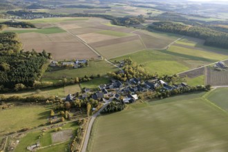 Hunsrück, Schwerbach, Saarland, Germany, Europe, Sankt Ingbert, aerial photo, birds-eyes view,