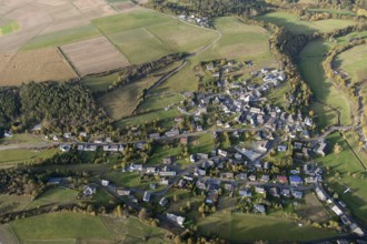 Hunsrück, Schwerbach, Saarland, Germany, Europe, Sankt Ingbert, aerial photo, birds-eyes view,