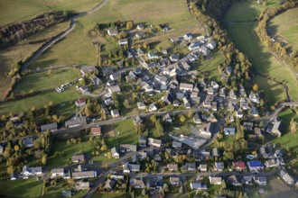 Hunsrück, Schwerbach, Saarland, Germany, Europe, Sankt Ingbert, aerial photo, birds-eyes view,