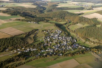 Hunsrück, Schwerbach, Saarland, Germany, Europe, Sankt Ingbert, aerial photo, birds-eyes view,