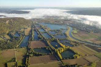 Aerial view, leisure centre Höxter-Godelheim, Godelheimer Straße, am Ziegenberg, district of