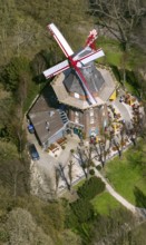 Bremen windmill, Bremen mill, city centre Bremen, city, aerial photography, aerial photography of