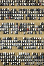 BLG AutoTerminal Hamburg, car loading in Hamburg harbour, car dump, Hamburg harbour, Elbe, Hamburg,